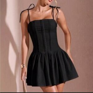 Elegant Black Mini Dress